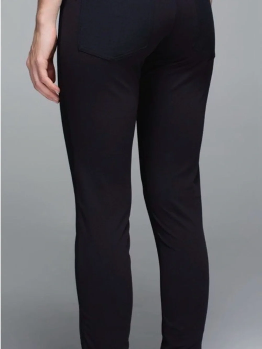 lululemon athletica Women's Better Togeth Black Skinny Pants with Zipper Pockets